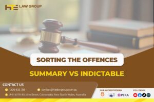 Sorting the Offences Summary vs Indictable