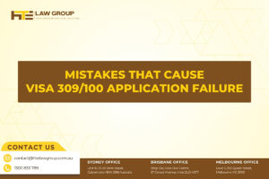 Mistakes that cause Visa 309/100 application fa