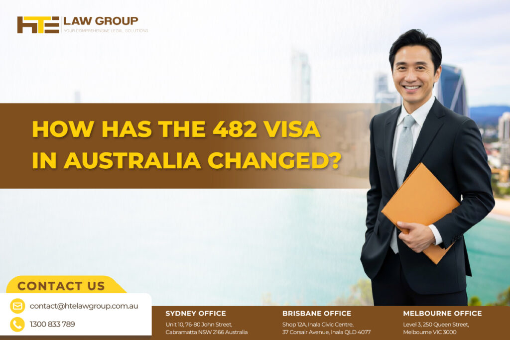 How has the 482 visa in Australia changed?