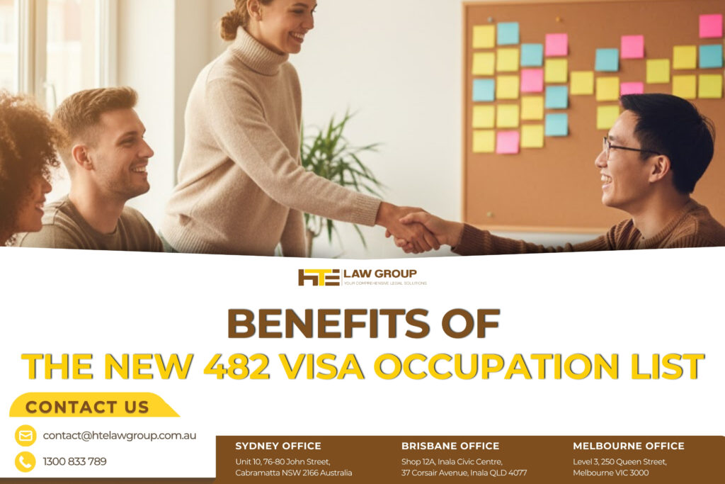 Benefits of the new 482 visa occupation list