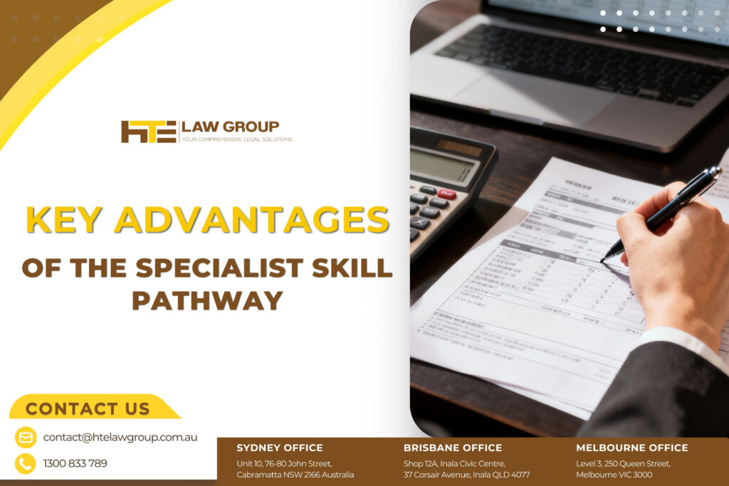 Key advantages of the specialist skill pathway.