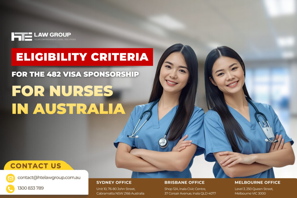 Eligibility Criteria for the 482 Visa Sponsorship for Nurses in Australia