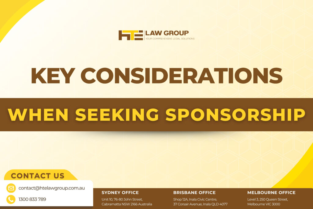 Key Considerations When Seeking Sponsorship